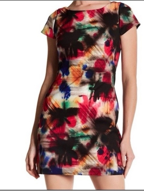 Milly Dresses & Skirts - Milly Multicolor Abstract Print Mini Dress